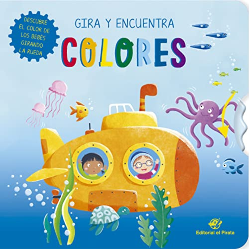 Gira y encuentra - Colores: Libro cartón con rueda para bebés 0 a 3 años - Aprende colores y motricidad: 1