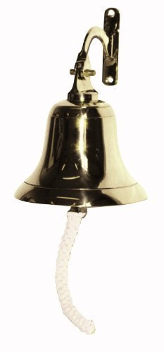 Chabrias Ltd Ships Bell Pub Last Orders Bell – 4 Inch Wall Mountable Bar Bell, Compact Brass Finish, Loud Clear Ring, Ideal for Pubs, Home Bars, Restaurants & Nautical Décor
