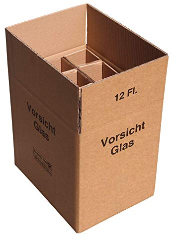 15 x 12er Weinkarton Versandkarton 2-wellig für je 12 Flaschen UPS und DHL geprüft