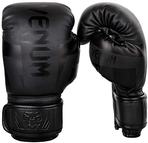 Venum Elite Boxningshandskar barn, svart/svart, FR: M (tillverkarens storlek: M)
