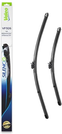 VALEO Silencio Escobilla - VF926 - Kit de Hojas Planas Originales 650 mm/475 mm - Alto Rendimiento, Visibilidad Superior en Carretera, Fácil Instalación - Delanteras - Juego de 2 Escobillas - 577926