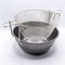 Professional Cooking Friggitrice pentola per fritture in Ferro Spazzolato con cestello in Rete Metallica (cm. 42)
