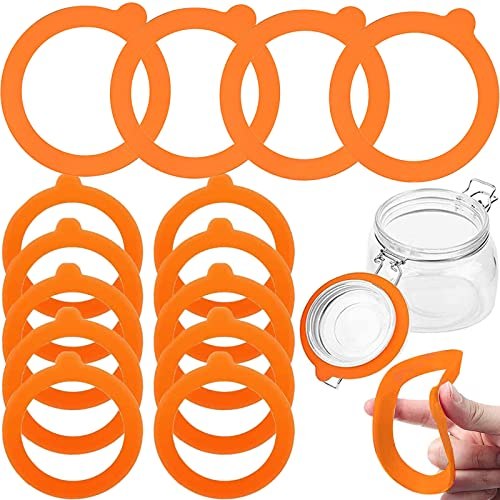 20 Stück Ersatz Gummi Einmachgläser Dichtungen, Dichtringe Ersatzgummiringe, Gummiringe Einmachgläser, für Gläser, Lebensmittelkonserven, Gas Isolieren