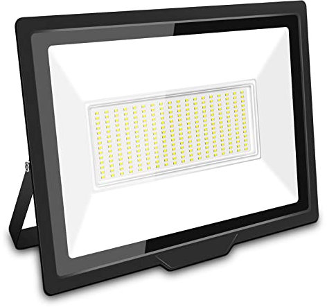 Willpower Foco LED Exterior 200W 20000LM Proyector LED Impermeable IP66 Luces LED Exterior 6000K Blanco Frío Luz de Inundación Luz de Seguridad Iluminación para Garaje Patio Jardín Terraza Parque
