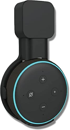 Sintron Smart Home Lautsprecher Wandhalterung für Dot 3. Generation & Google Mini, Halterung Ständer mit integriertem Kabelmanagement, Ideal für Küche, Bad & Schlafzimmer, Keine Schrauben (Schwarz)