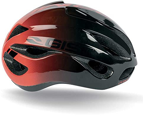 Gist Cycling Casco Ciclismo PRIMO SFUMATO Bici Corsa 230g | S/M | Rosso