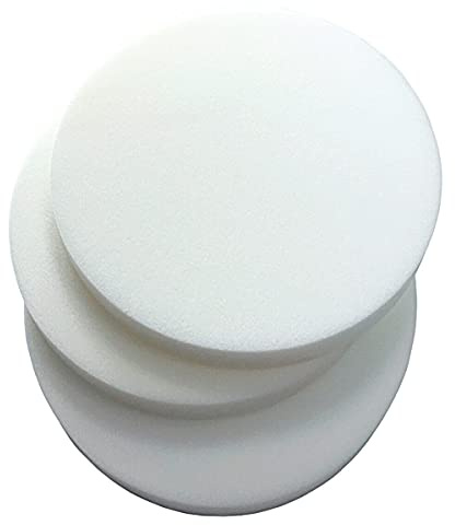 SaRani Relleno de cojines de espuma gruesa redonda para sillas, 18 kg/m³, diámetro 40 cm, grosor 4 cm.)