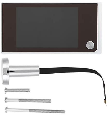 Tyenaza Spioncino Digitale per Porta, Spioncino da 120 Gradi con Occhio di Gatto Elettronico Visivo LCD Digitale da 3,5