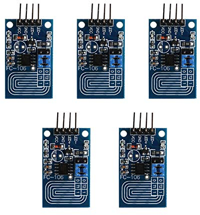 Beufee 5PCS Kapazitiver Touch-Dimmer, LED-Touch-Dimmer-Modul, Kapazitiver Touch-Pwm-Dimmer, Pwm-Touch-Dimmer-Board Für Lichtstreifen