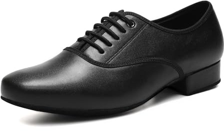 YCALCP Chaussures de Danse Latine Homme à Lacets Professionnelle Salsa Tango Moderne Standard Chacha,LHDMD-2.5CM,44 EU