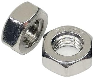 Sechskantmutter aus Edelstahl 316/304 M8x1 M10 M12 M14 M16 M18 M20 M22 M24 M27*1,5 NPT Feinzahn-Sicherungsmutter(316,M16 x 1.5 (2pcs))