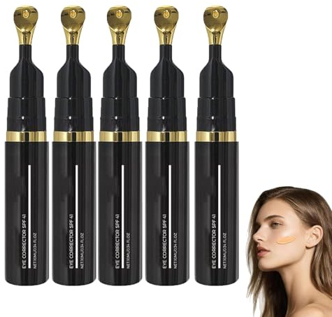 Leuchtender Augenkorrektor LSF 41, Concealer für Augenringe, feuchtigkeitsspendendes Augenserum, hellt sofort auf, getönter Anti-Aging-Creme-Concealer für natürliche Farbe (5PCS)