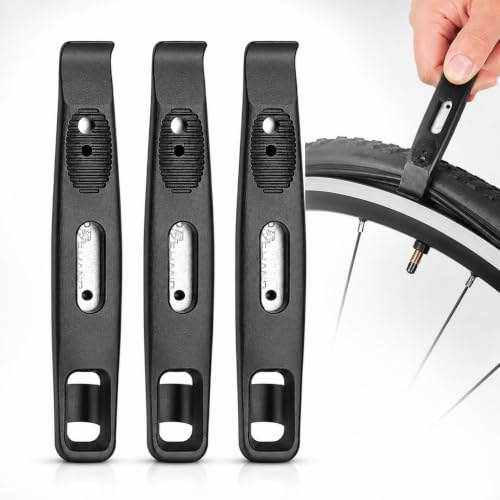 Reifenheber Fahrrad, 3er Set Stabiler Montagehebel Fahrrad Reifenheber | Reifenwechsel Fahrrad, Kunststoff Hochfeste Reifen Entfernungswerkzeug für Demontage, Reparatur Rennrad MTB Reifenheber