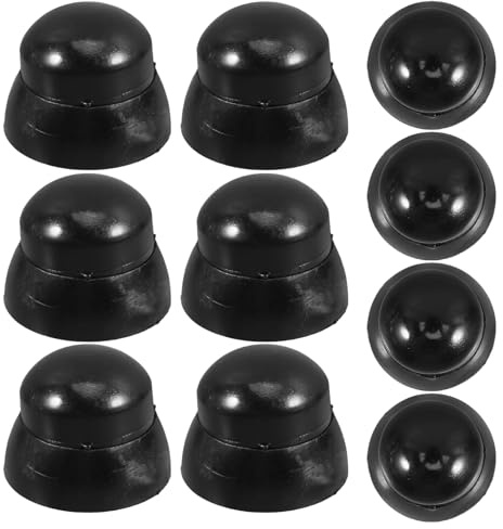 Capuchons D’écrou pour Toboggan, Lot de 10, Plastique Noir | Aires de Jeux Intérieures et Extérieures, Adaptés aux Équipements de Jeux, Installation Facile