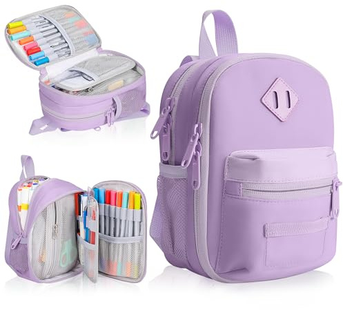 dabria Pencil Case for Girls & Boys, Mini Backpack Stationery Supplies, Bag Organizer for Shool Student Essentials for University