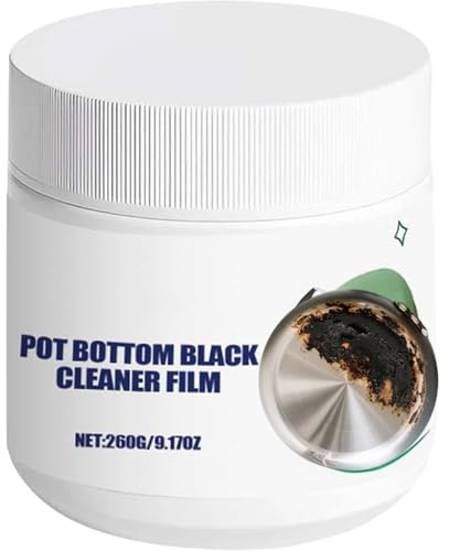 Pâte dissolvant de résidus brûlés puissante - nettoyant pour le fond de casserole pour les taches tenaces, film noir de graisse, nettoie en profondeur en acier inoxydable, fer (1 pièces)