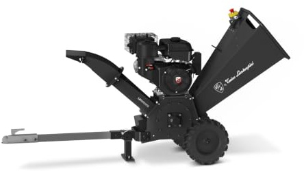 by Tonino Lamborghini GM - Biotrituradora a Gasolina de 18 HP con Arranque Eléctrico, Trituradora de Ramas y Hojas Profesional, Capacidad de Corte 120mm, Rodillo con 2 Cuchillas Reversibles