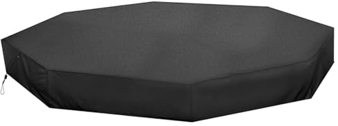 Octagon Sandbox Cover, Waterproof Oxford Fabric with Zipper, Easy to Install for Outdoor Sandboxes, Sunlight and Dust Shield, Helps Keep Out Rain, Snow, and Harsh Sun