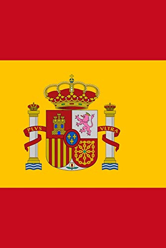 Viva España: Un cuaderno español con la bandera y el escudo de tu país