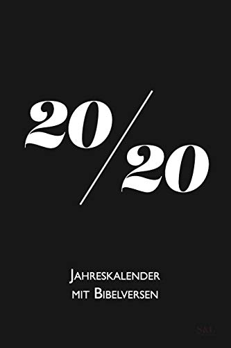 2020 Jahreskalender mit Bibelversen: A5 Minimalistischer Christlicher Kalender Terminplaner Planer mit Feiertagen, Wochenübersicht