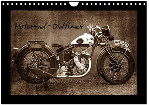 CALVENDO - Motorrad Oldtimer (Wandkalender 2027 DIN A4 quer), Monatskalender: Motorrad - Oldtimer
