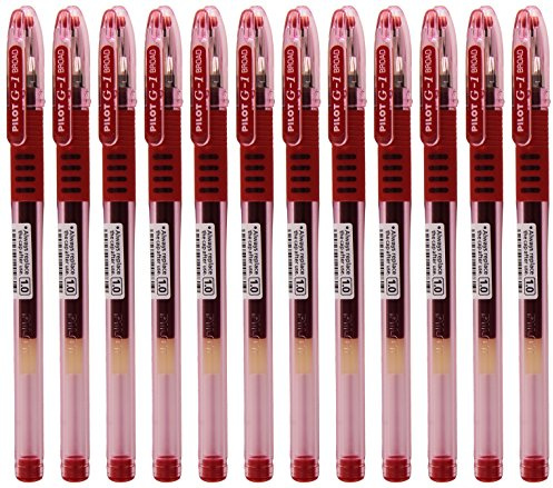 Pilot G-1 Grip Gelschreiber B 1,0 mm Schreibspitze 0,6 mm Strichbreite 12 Stück rot