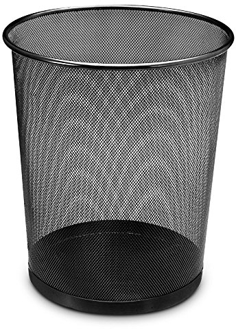 Clic-And-Get Cestino per la carta 19 L filo metallico nero