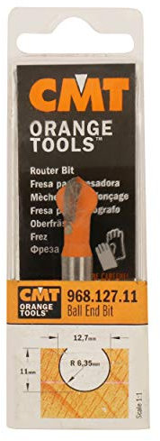 CMT 968.158.11 FRESA A SFERA HW S=8 D=15.8X14X60.3 R=8 DX