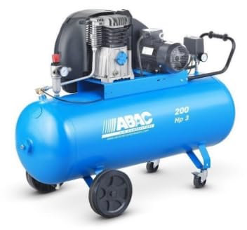 ABAC PRO A39B 200 CM3 COMPRESSORE PROFESSIONALE - 200L ARIA COMPRESSA MOTORE 3HP