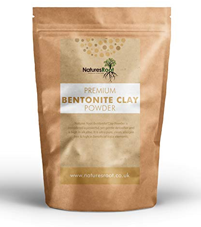 Natures Root Natural Bentonite Clay Powder 500g - Remove Excessive Oil | Indian Healing Clay for Detoxifying and Rejuvenating Skin & Hair