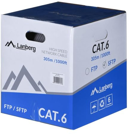Lanberg Lcs6-11cU-0305-S Netzwerkkabel Grau 305 M Cat6 Sf/utp (S-Ftp) (lcs6-11cU-0305-s)