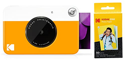 Kodak PRINTOMATIC Digitale Sofortbildkamera, Vollfarbdrucke auf Zink 2x3-Fotopapier mit Sticky-Back-Funktion - Drucken Sie Memories Sofort (Blau)