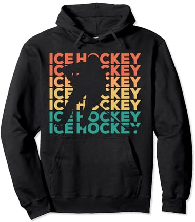 Retro Vintage Regalo Para Jugadores De Hockey Sobre Hielo Sudadera con Capucha