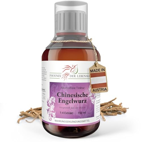 Chinesische-Engelwurz Tinktur (alkoholfrei) 150ml | Angelica sinensis (1:4 Auszug) | Nahrungsergänzungsmittel | Dong Quai
