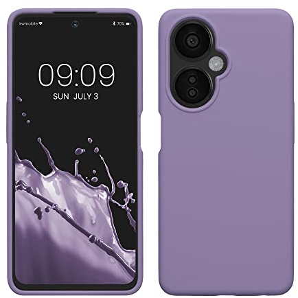 kwmobile Handyhülle für OnePlus Nord CE 3 Lite 5G / Nord N30 5G Hülle - Case Silikon - Kabelloses Laden - Schutzhülle Cover in Veilchen Lila