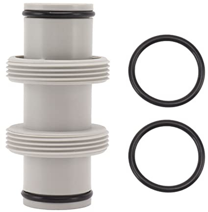Zerodis 1.5in to 1.5in Pool Pool Hose Adapter T Shape Hose Plunger Valve Straight Joint Pool Hose Connector Pool Threaded Hose Connector For Intex Dual Split Hose Plunger