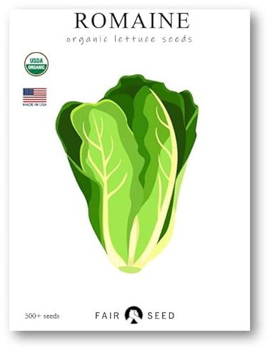 Organic Romaine Lettuce Seeds 500+ Seeds