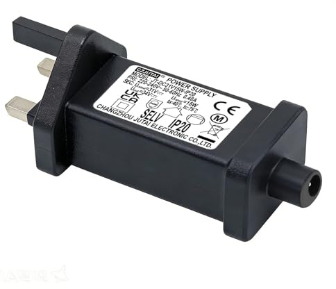 String Lights Indoor-Outdoor Power Adapter for CZJUTAI JT-DC31V15W Christmas Lighting, Illuminate Your Holidays! (DC Round-Constant On-31V15W)
