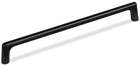 SOTECH 10 x Möbelgriffe Blackline III BA 224 mm schwarz matt | Schrankgriffe Länge 234 mm x Breite 11 mm x Höhe 30 mm, Relinggriffe aus Aluminium