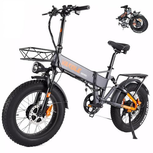 VAKOLE CO20 Max E-Bike Klapprad Doppelmotor mit 48V 20Ah Akku bis zu 120km