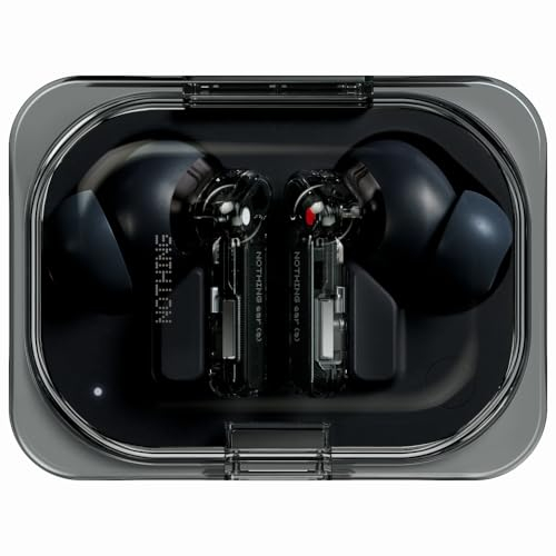 Nothing Ear (a) wireless ear buds with Active Noise Cancelling, Bass Enhance Algorithm and up to 42.5 hours of listening time - Black