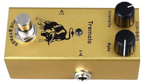 Pédale d'effet, Pédale d'effet de Guitare électrique, Type Unique, Mini Alliage d'aluminium, Ajustement Précis pour le Remplacement (Tremolo(09))