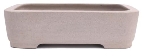 generisch Tokoname Bonsaischale von Seizan - 35,5 x 26,5 x 9,5 cm - eckig - unglasiert - 58021