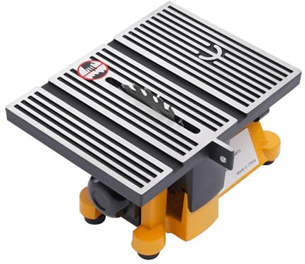 Wulimasun Mini scie circulaire de table, modèle de fabrication, 4500 tr/min, scie profonde 5/8 pouces, profondeur de coupe réglable 16 mm