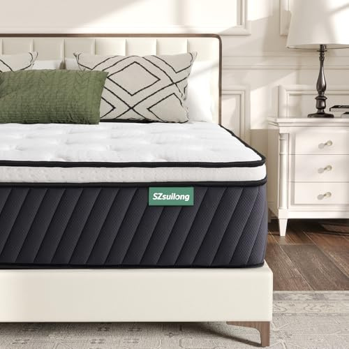 SZsuilong Matratze 160x200, Höhe 30cm Taschenfederkernmatratze 7-Zonen Härtegrad H3 H4 mit Memory Foam Komfort Federkernmatratze Ergonomischer, 100 Nächte Probeschlafen