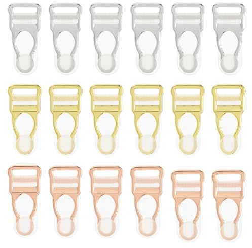 SUPERFINDINGS 18 pezzi 3 Colori Clip per Reggicalze In Lega Fermagli per Reggicalze Fermagli per Calze Reggicalze Forniture per Sospensori Cintura A Reggicalze Corsetto Cinghie A Reggicalze