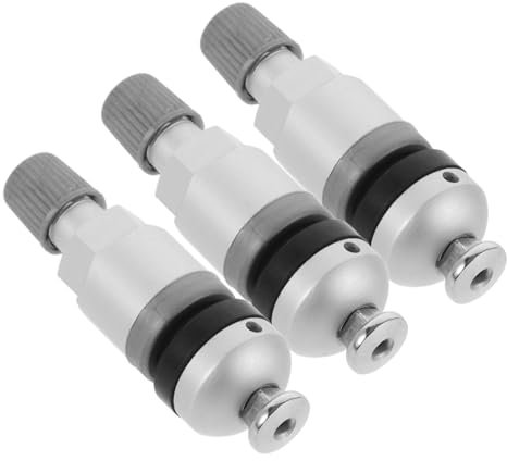 LALADEFIEE 3stücke Reifendrucksensor Ventil Ersatzventilschaft Für Fahrzeugreifen Snap Ventilschaftersatz Metallventil Tubeless Reifen Drucksensor Vorbau