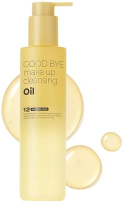 BOM Goodbye Make Up Reinigungsöl – Koreanische Gesichtsreinigung mit 12 pflanzlichen Inhaltsstoffen, 200 ml