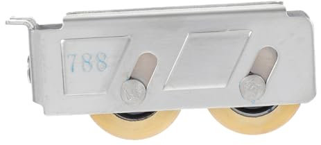 IMIKEYA Schiebetürrollenbaugruppe 22 Mm Doppeltes Kupferrad 7 9 Mm Nut für Terrassenschranktüren Edelstahllager