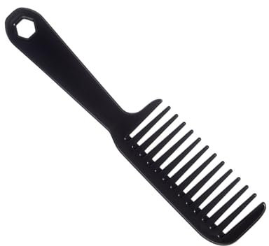 Peine de dientes anchos con mango largo para diferentes tipos de cabello, peine profesional de salón elegante herramienta de peinado